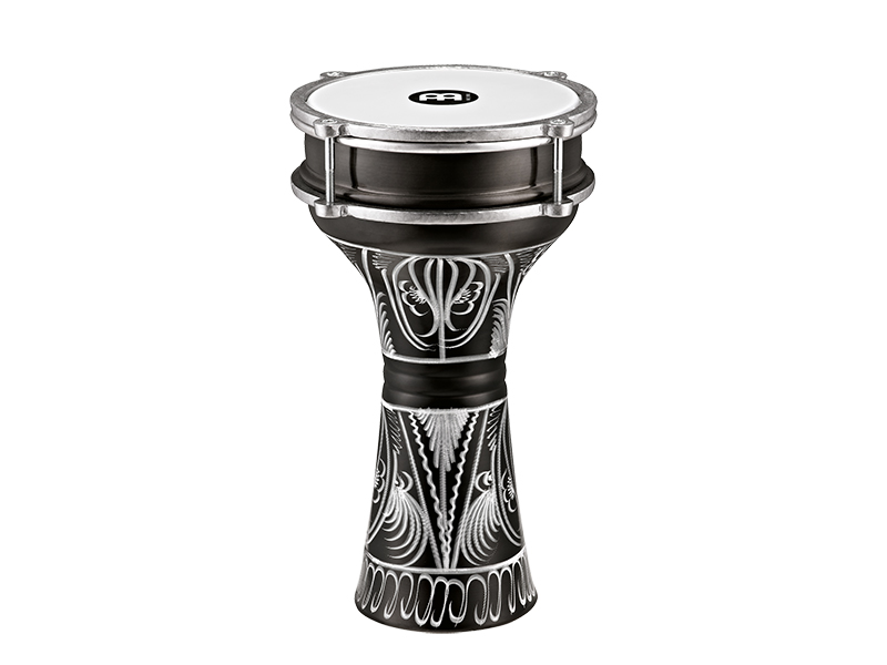 HE-122 Aluminum Барабан дарбука 6 1/2 x 12 3/4", алюминий, гравировка, черный, Meinl