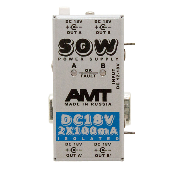 PSDC18-2 SOW PS-2 Модуль питания DC-18V 2x100mA, AMT Electronics