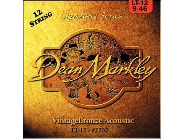 DEAN MARKLEY 2202 Vintage Bronze LT - струны для 12-струнной гитары, (85% медь,15% цинк)