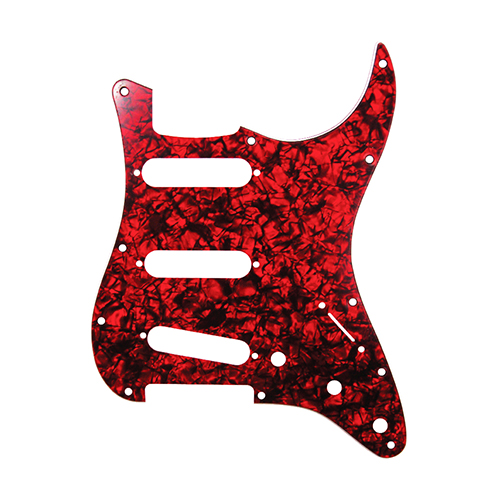 DPP-ST-RDP Защитная накладка электрогитары Stratocaster, SSS, красная, D'Andrea