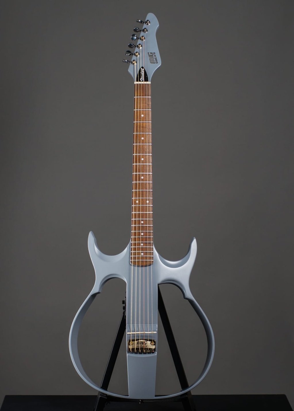 SG3LG23 SG3 Сайлент-гитара, светло-серая, MIG Guitars