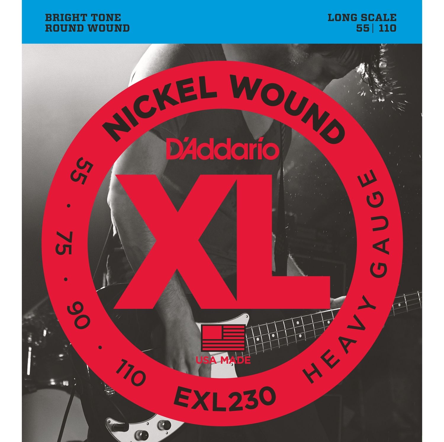 D'ADDARIO EXL230 - струны для БАС-гитары super soft long, 055-110