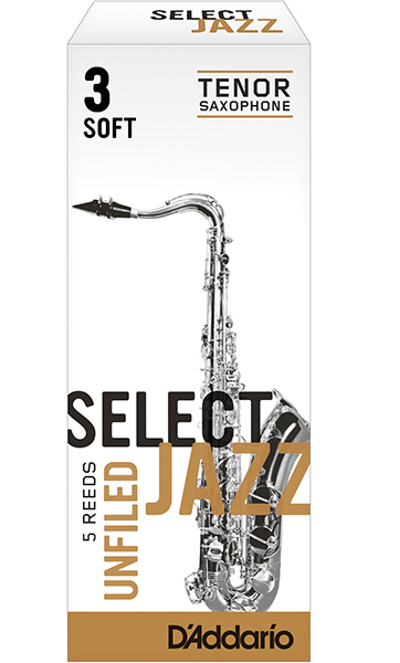 RRS05TSX3S Select Jazz Unfiled Трости для саксофона тенор, размер 3.0, мягкие (Soft), 5шт, Rico