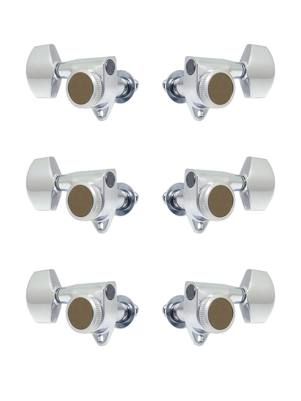 SG301-MGT-01-C-L3+R3 Колки для гитары 3+3, локовые, хром, Gotoh