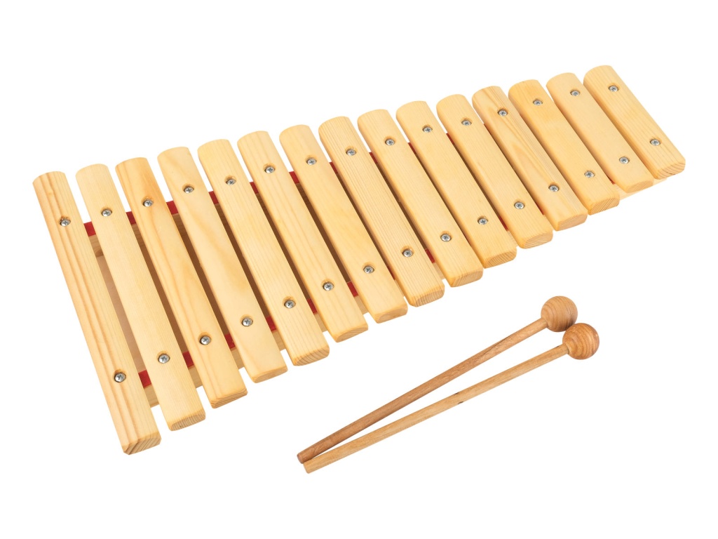 MD-KS-15P Ксилофон 15 нот, с резонатором, До, тонировка, Музыка Детям
