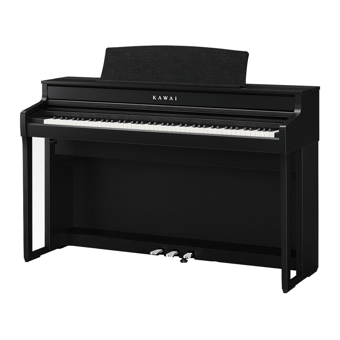 KAWAI CA501 PSB - цифровое пианино, 88 клавиш, банкетка, механика Grand Feel Compact, цвет черный ма