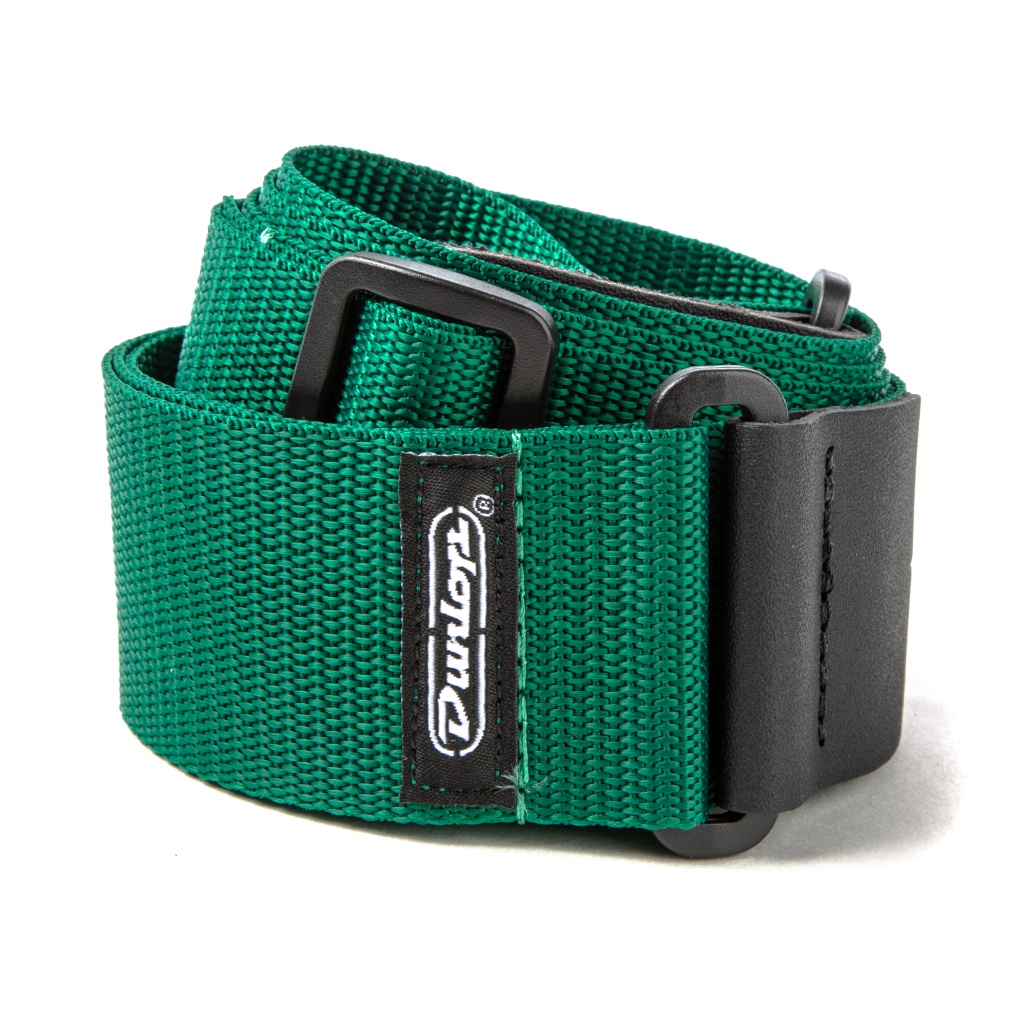 D07-01RG Poly Ремень для гитары, полиэстер, зеленый, Dunlop