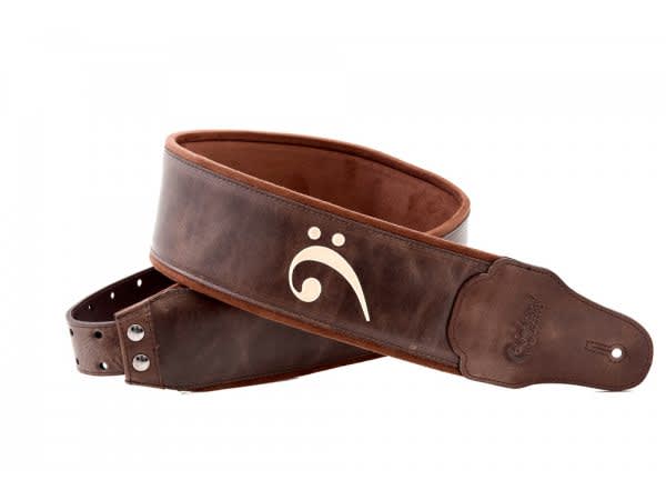 8401010050351 Lethercraft Fakey Brown Ремень для гитары, RightOn Straps