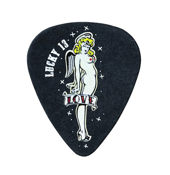 L09R1.00 Lucky 13 Love Girl Медиаторы 36 шт., толщина 1,0мм, Dunlop