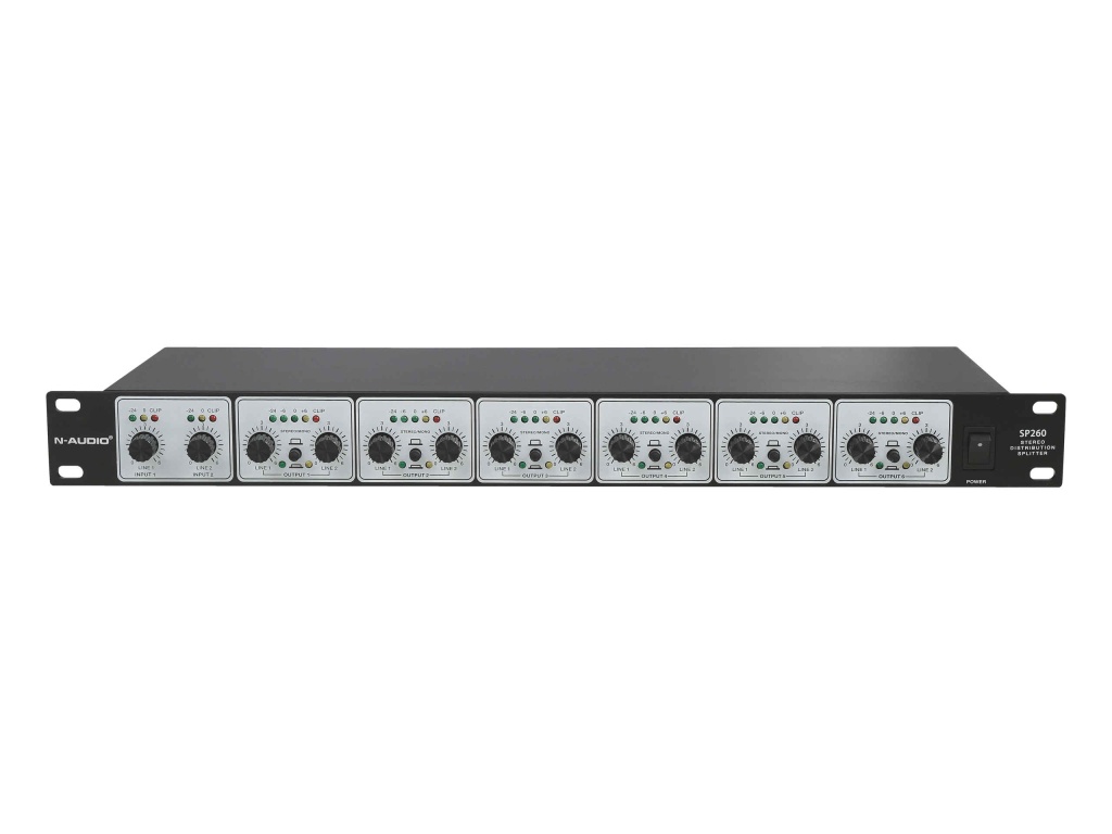 SP260 Распределительный сплиттер, стерео, N-Audio