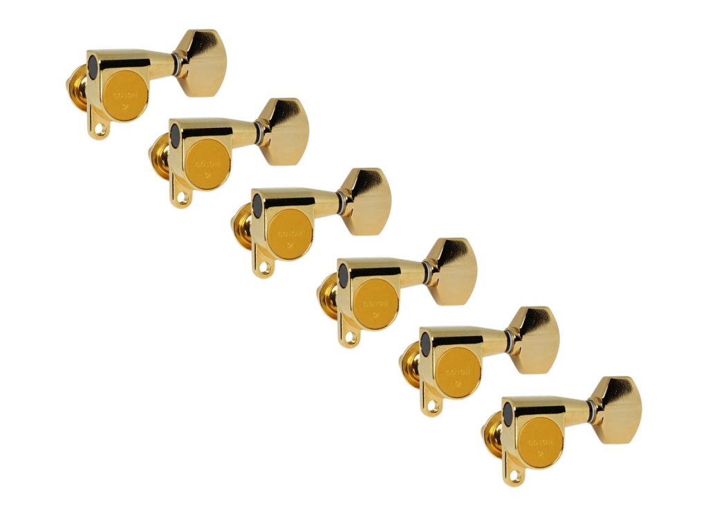 SG360-07-GG-L6 Колки для гитары 6л, золото, Gotoh