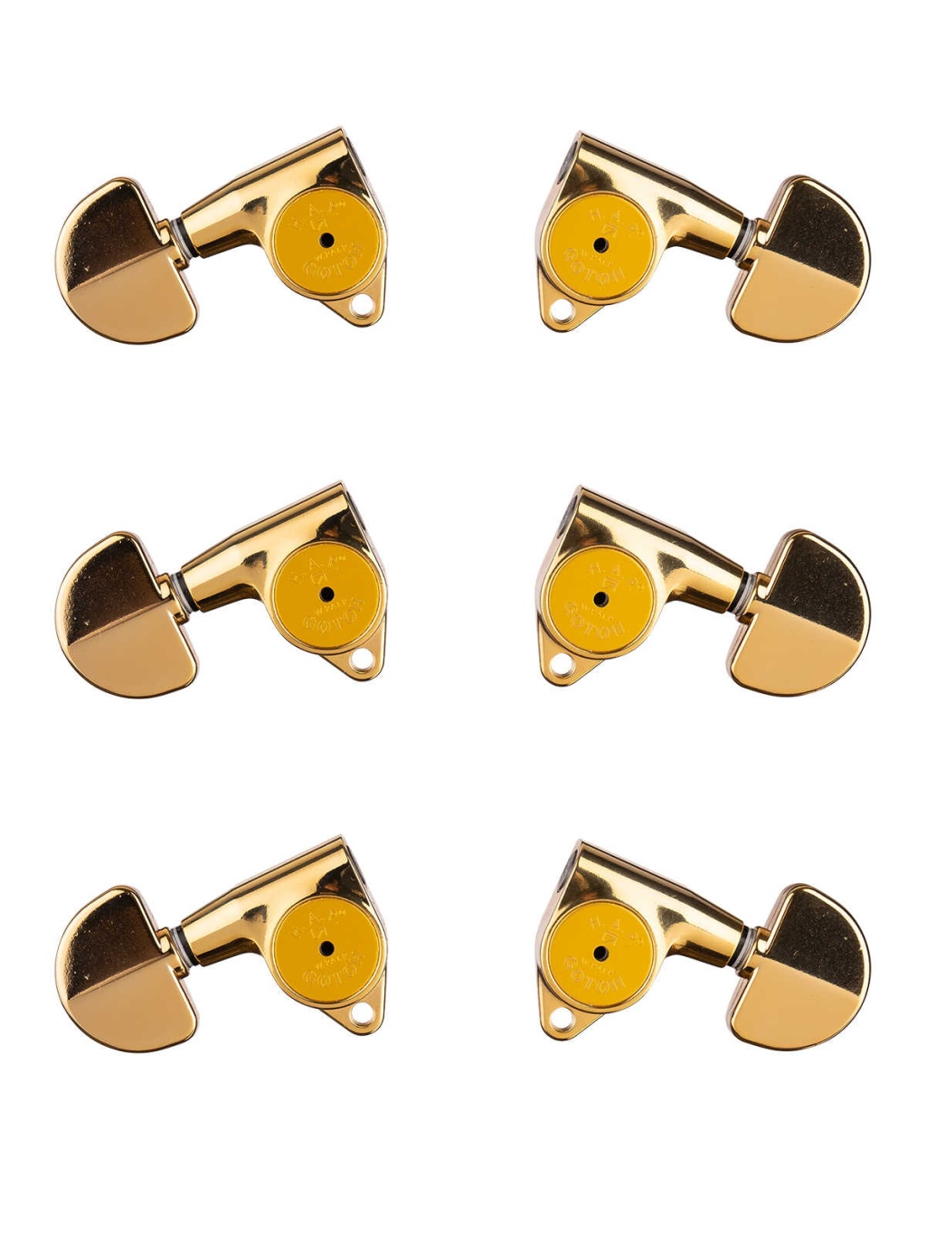 SG301-HAPM-20-GG-L3+R3 Колки для гитары 3+3, локовые, золото, Gotoh