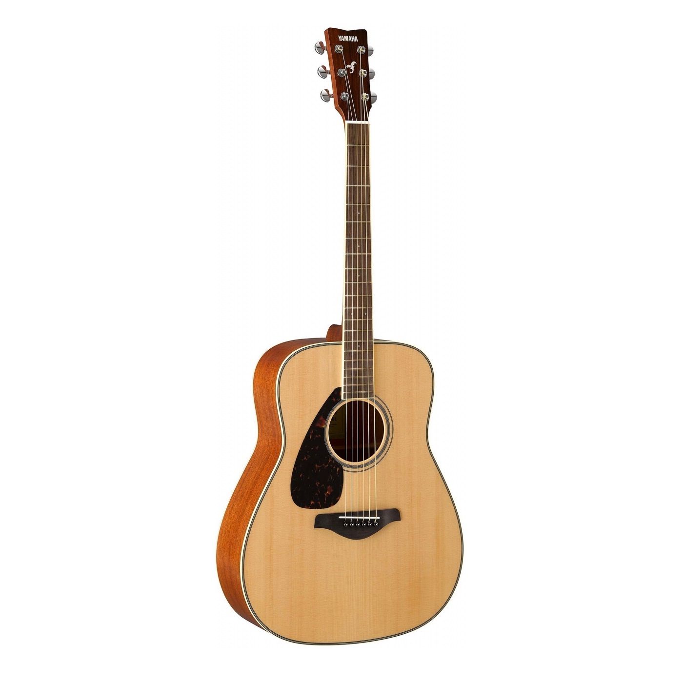 YAMAHA FG820L N - акустическая гитара, левосторонняя, дредноут, верхняя дека массив ели, цвет натура