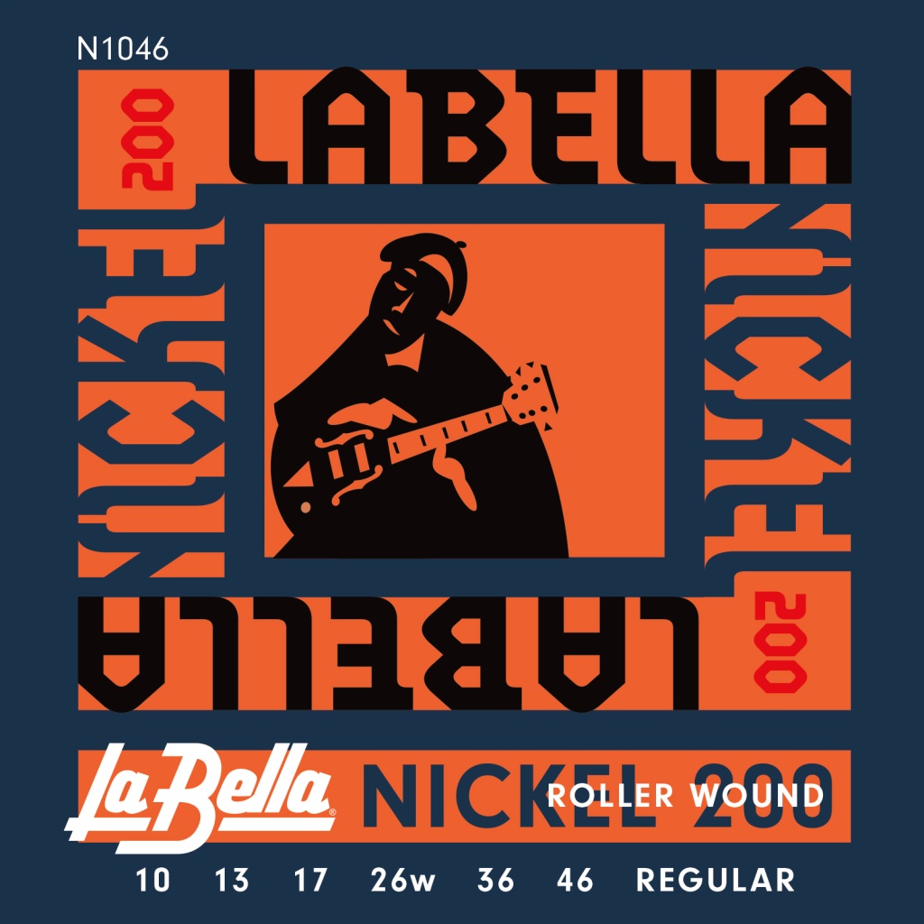 N1046 Nickel 200 Roller Wound Комплект струн для электрогитары 010-046 La Bella