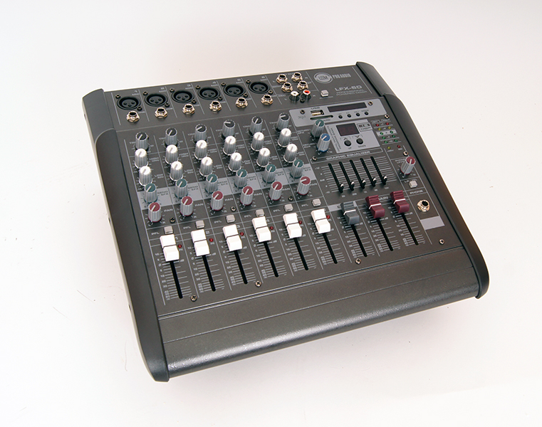 LFX-6DU Микшерный пульт c USB, 6 каналов, 200Вт, Leem