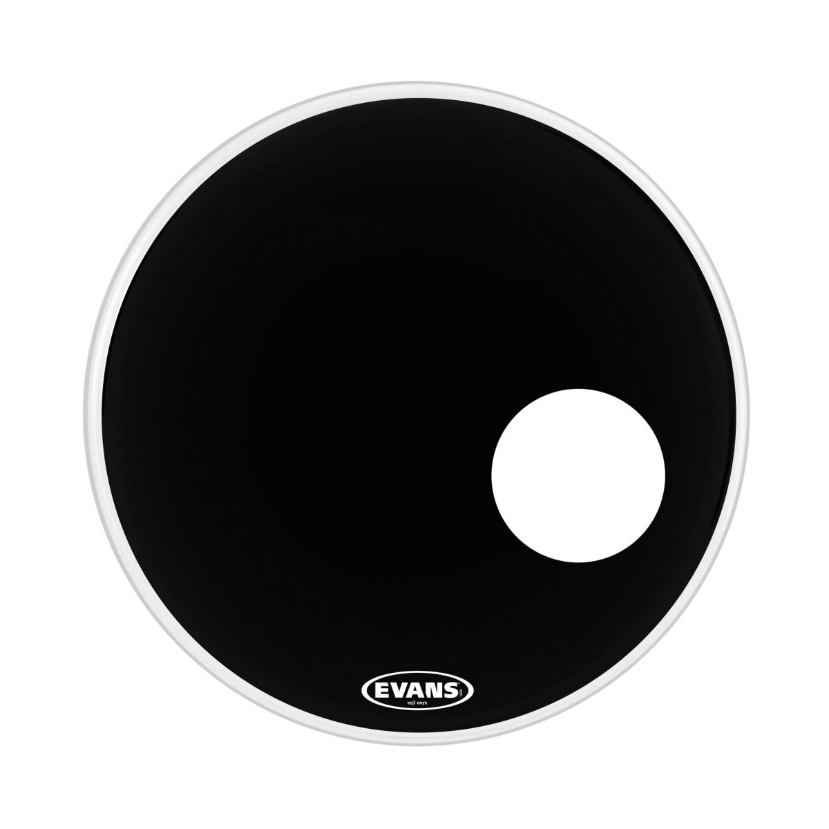 EVANS BD24RONX - 24' EQ3 Resonant Onyx пластик для бас-барабана