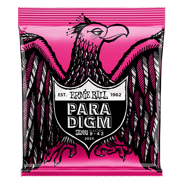 P02023 Paradigm Slinky Комплект струн для электрогитары, сталь, 9-42, Ernie Ball