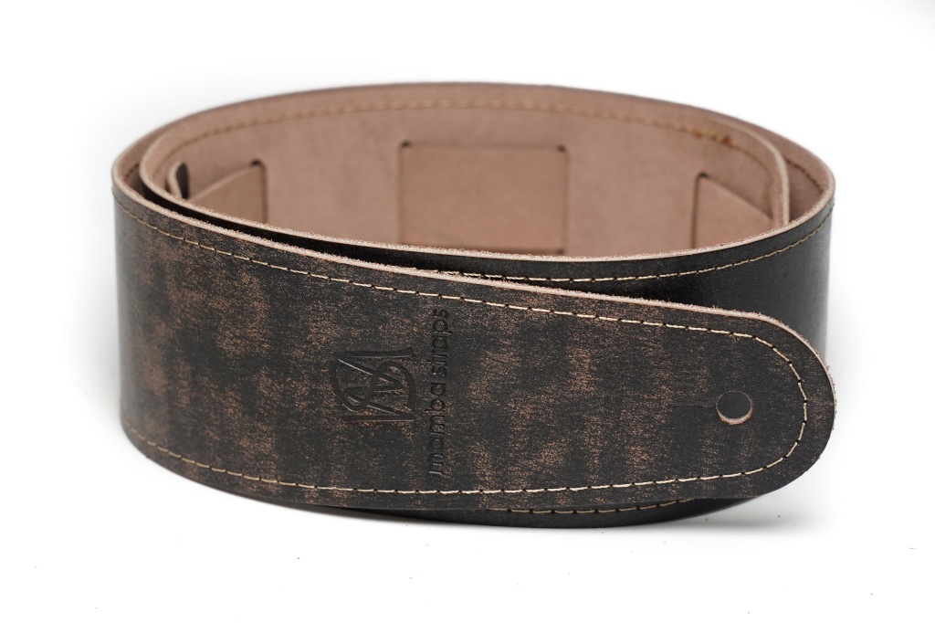 MB6061-127-1 Ремень для гитары, кожаный, карамельный лофт, Mamba straps