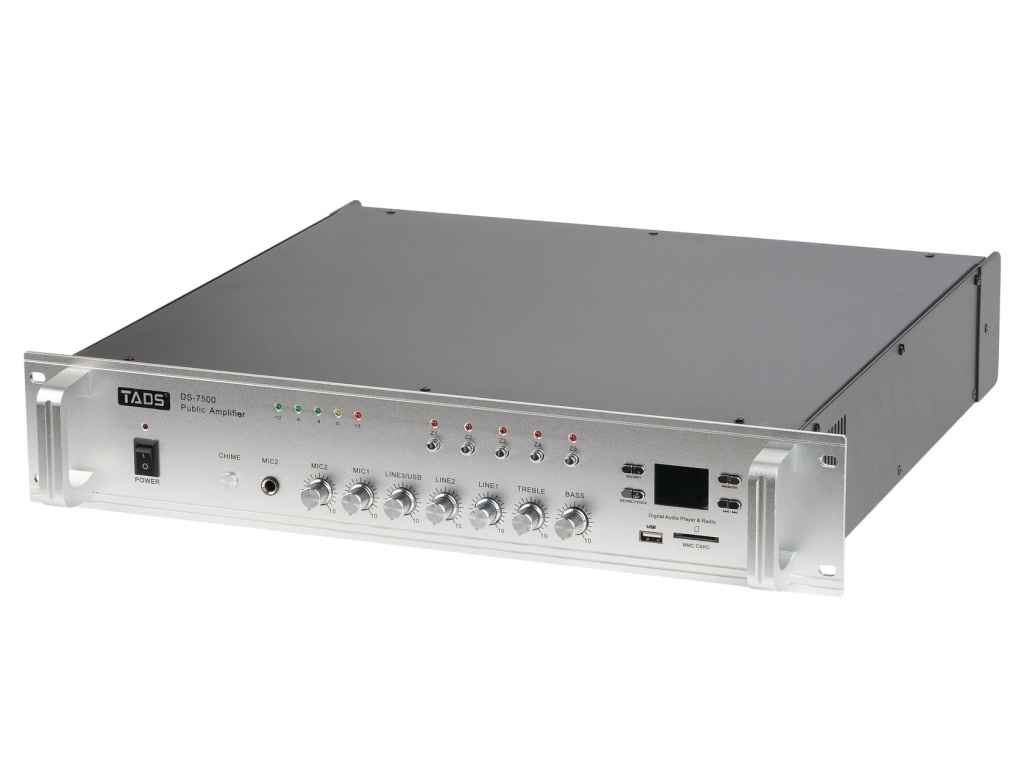 DS-7500 Усилитель мощности трансляционный, 500Вт, TADS