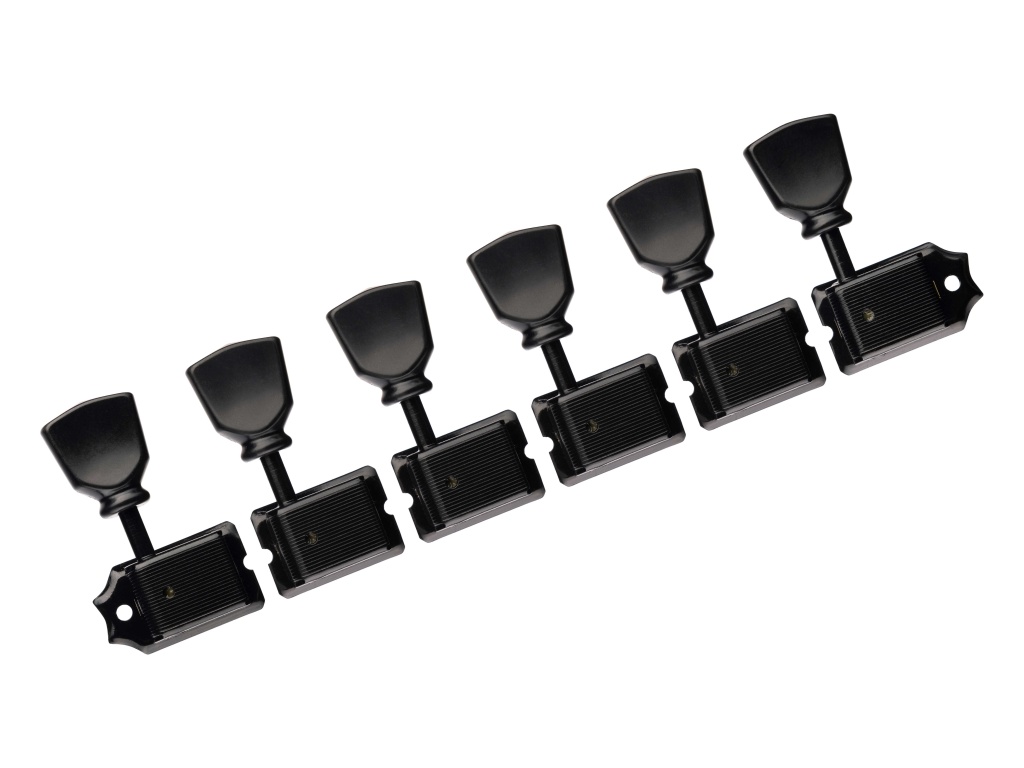 SD91-SLB-B-L6 Колки для гитары 6л, черные, Gotoh