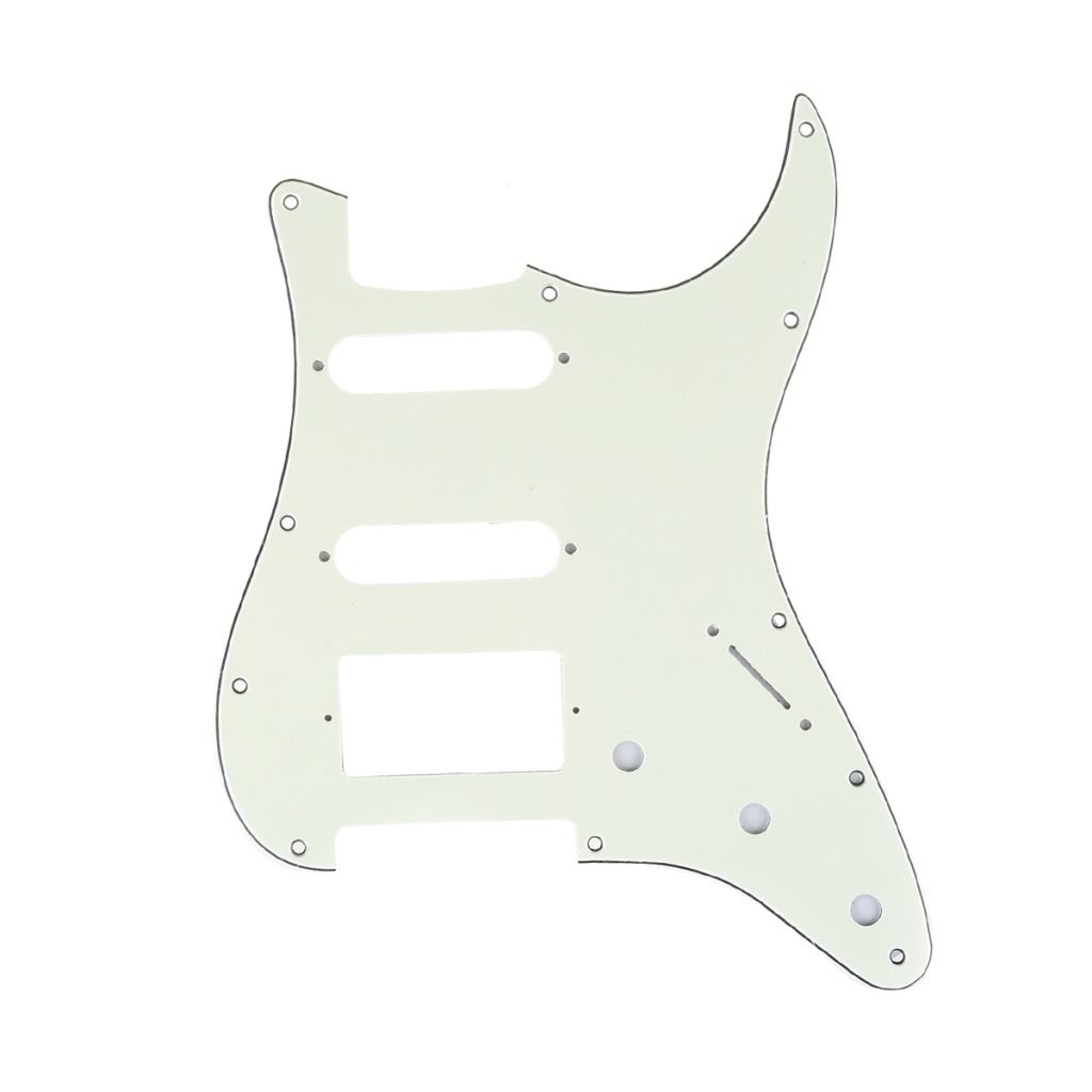 MX1382IV Пикгард для гитары Fender Stratocaster HSS, 3 слоя, слоновая кость, Musiclily