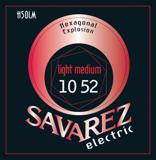 H50LM Hexagonal Explosion Комплект струн для электрогитары, никелированные, 10-52, Savarez