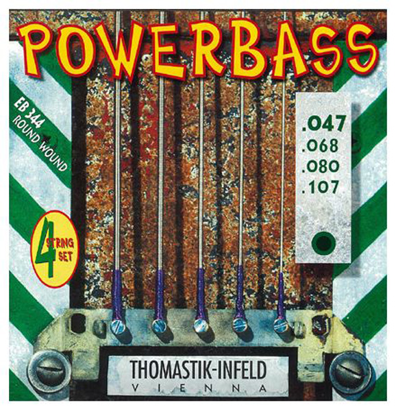 EB344 Power Bass Комплект струн для бас-гитары, Medium Light, 47-107, Thomastik