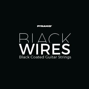 442100 Black Wires Комплект струн для электрогитары, никелированные, с покрытием, 10-52, Pyramid