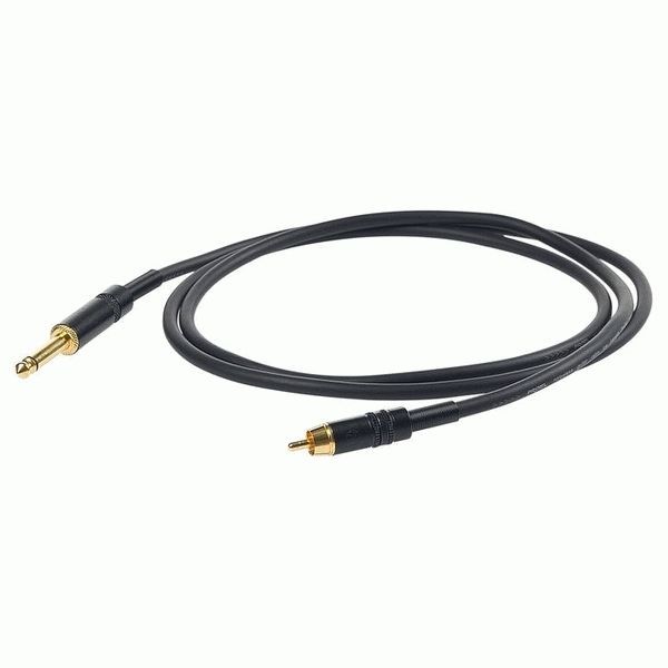 PROEL CHLP220LU3 - сценический кабель, 6.3 джек моно <-> RCA (папа), длина - 3 м