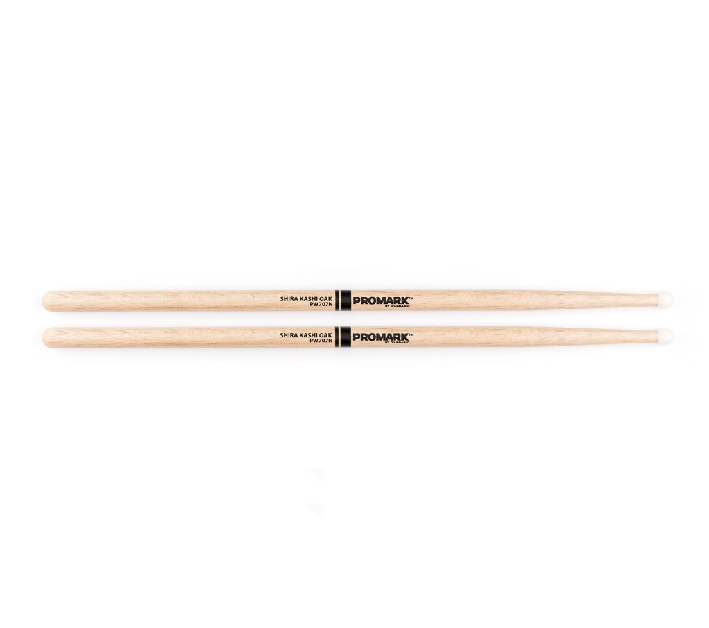 PW707N Shira Kashi 707 Барабанные палочки, дуб, нейлоновый наконечник, ProMark