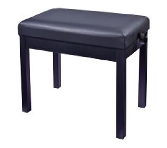 HY-TM20-SATIN-BLACK Банкетка, матовый черный, искусственная кожа, Rin
