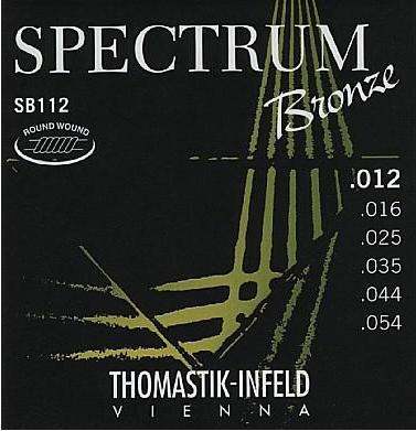 SB112 Spectrum Bronze Комплект струн для акустической гитары, сталь/бронза, 012-054, Thomastik