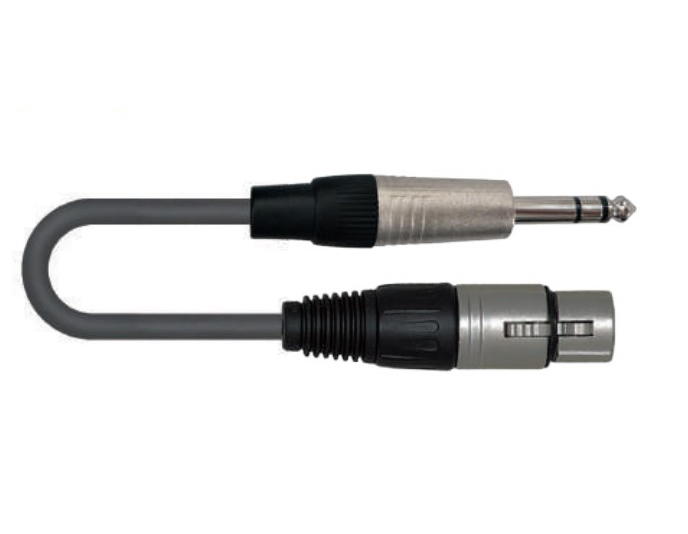 SPTF-3 Кабель акустический XLRf-6.3мм, 1м, Leem