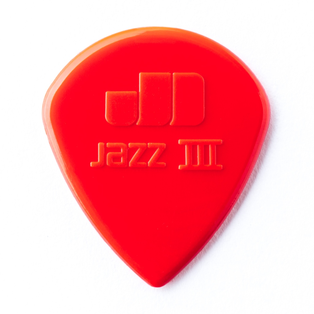 47P3N Nylon Jazz III Медиаторы 6шт, 1,38мм, красные, Dunlop