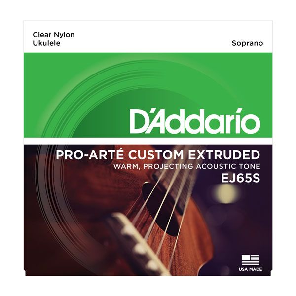 D'ADDARIO EJ65S - струны для укулеле, чистый нейлон