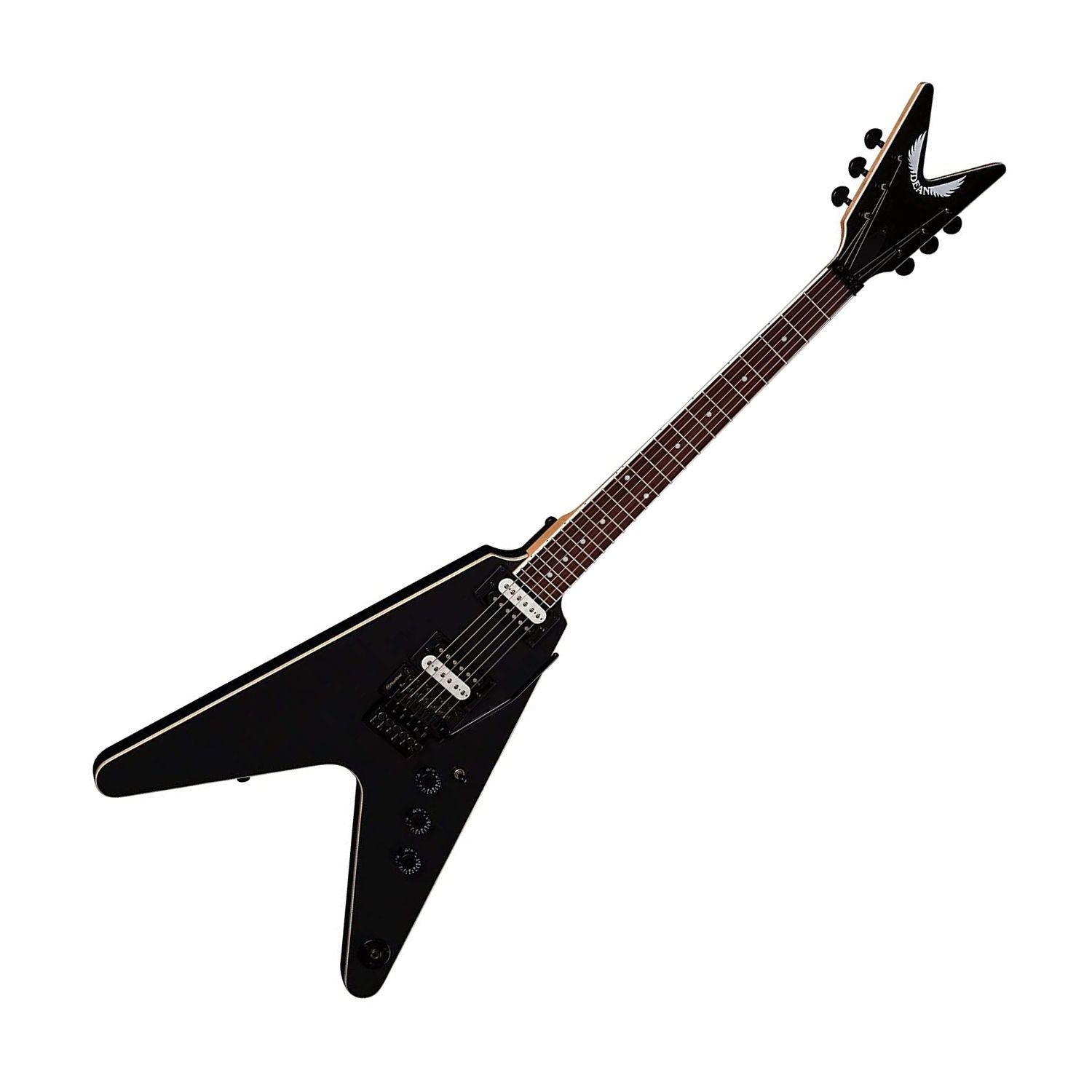 DEAN VX F BKS - электрогитара, 22 лада, 24 3/4', HH, 2V+1T, Floyd Rose, цвет черный