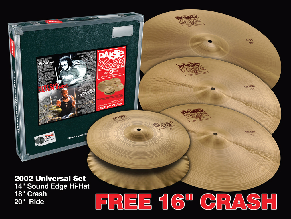 000106USET 2002 Universal Set Комплект тарелок 14/18/20+16'', Paiste