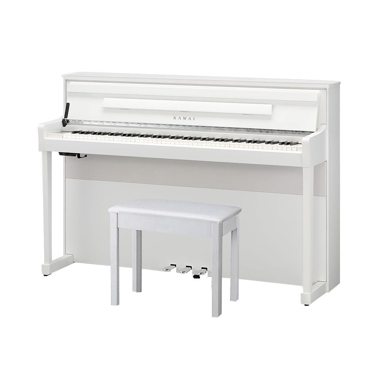 KAWAI CA901 W - цифровое пианино, 88 клавиш, банкетка, механика Grand Feel III, цвет белый матовый