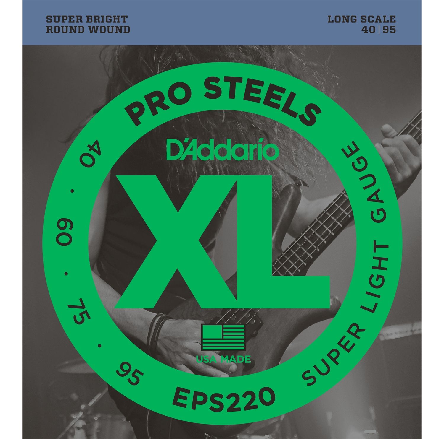 D'ADDARIO EPS220 - струны для БАС-гитары, Long, 40-95