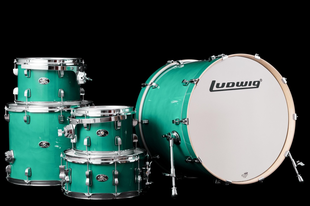 LCEM52207 Evolution Maple PRO Барабанная установка, зеленая (3 коробки), Ludwig