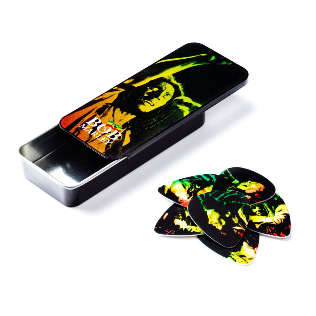 BOB-PT05M Bob Marley Reggae Медиаторы 6шт, средние, в коробочке, Dunlop