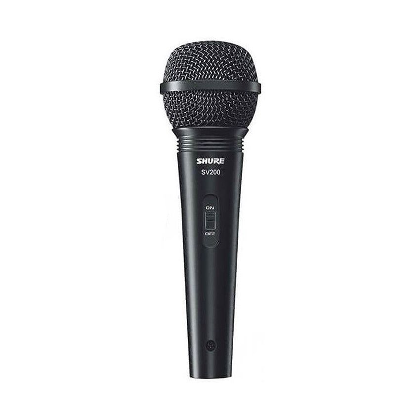 SHURE SV-200 - микрофон динамический вокальный с выкл. и кабелем (XLR-XLR), черный