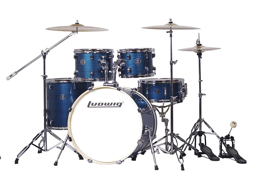 LC197-4 Accent Pro Барабанная установка, синяя (2 коробки), Ludwig