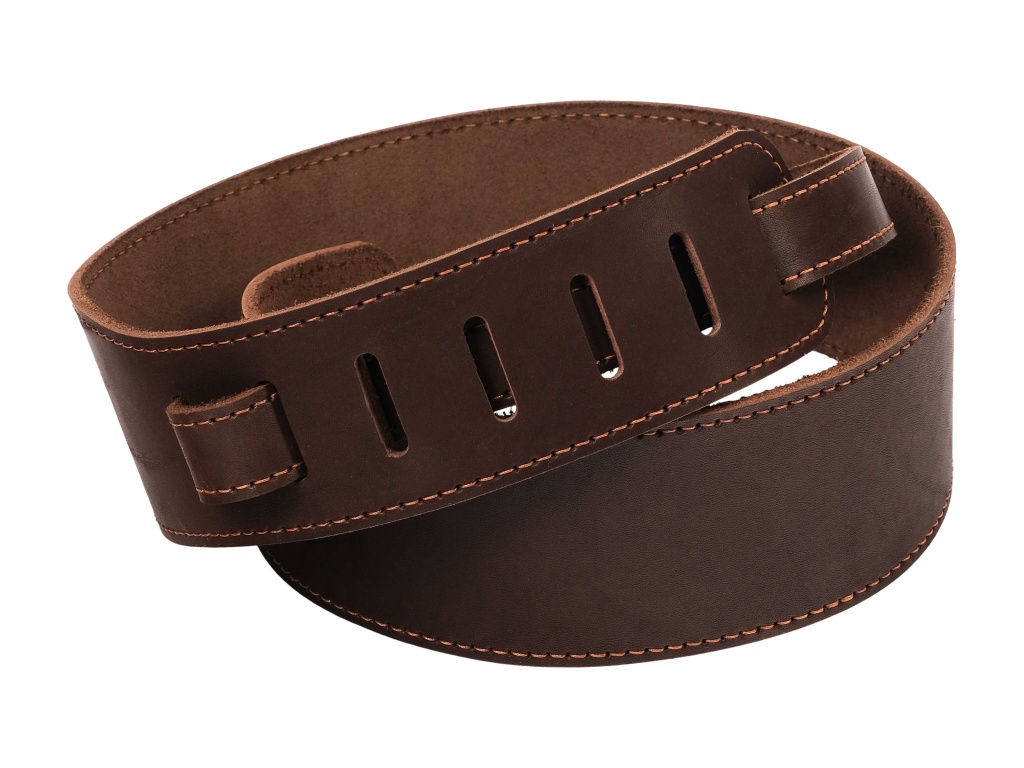 LS.U.003 Ремень для гитары, кожаный, коричневый, LionStraps