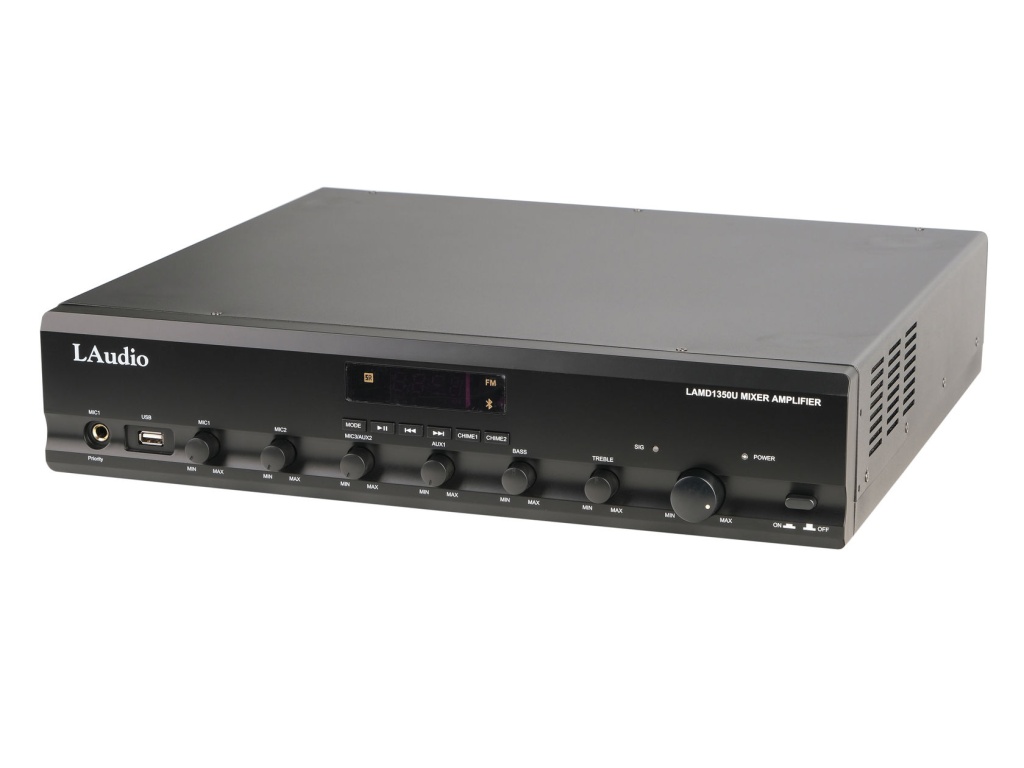 LAMD1350U Микшер усилитель мощности трансляционный, 350Вт, LAudio