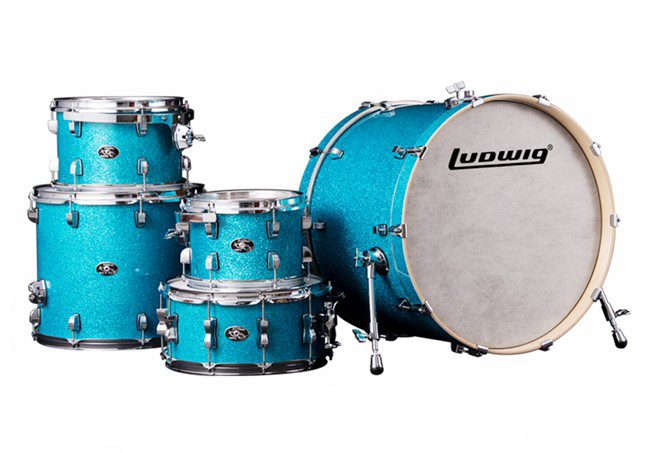 LCEM52206 Evolution Maple PRO Барабанная установка, голубая (3 коробки) Ludwig