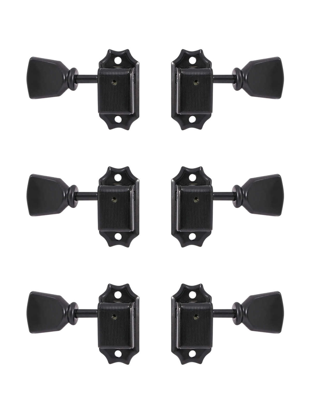 SD90-SLB-B-L3+R3 Колки для гитары 3+3, черные, Gotoh
