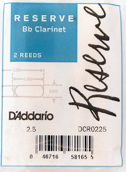 DCR0225 Reserve Трости для кларнета Bb, размер 2.5, 2шт., Rico
