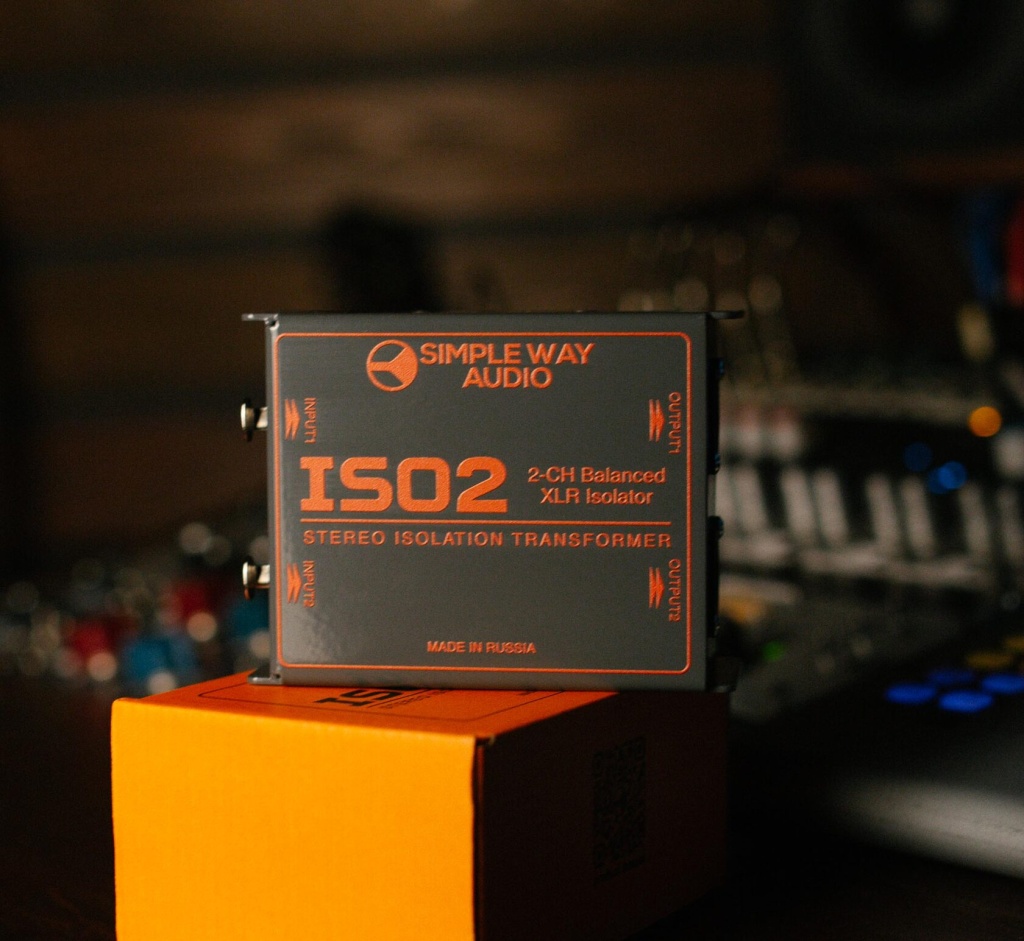 ISO2 Аудиоизолятор трансформаторный пассивный, 2 канала, Simpleway Audio