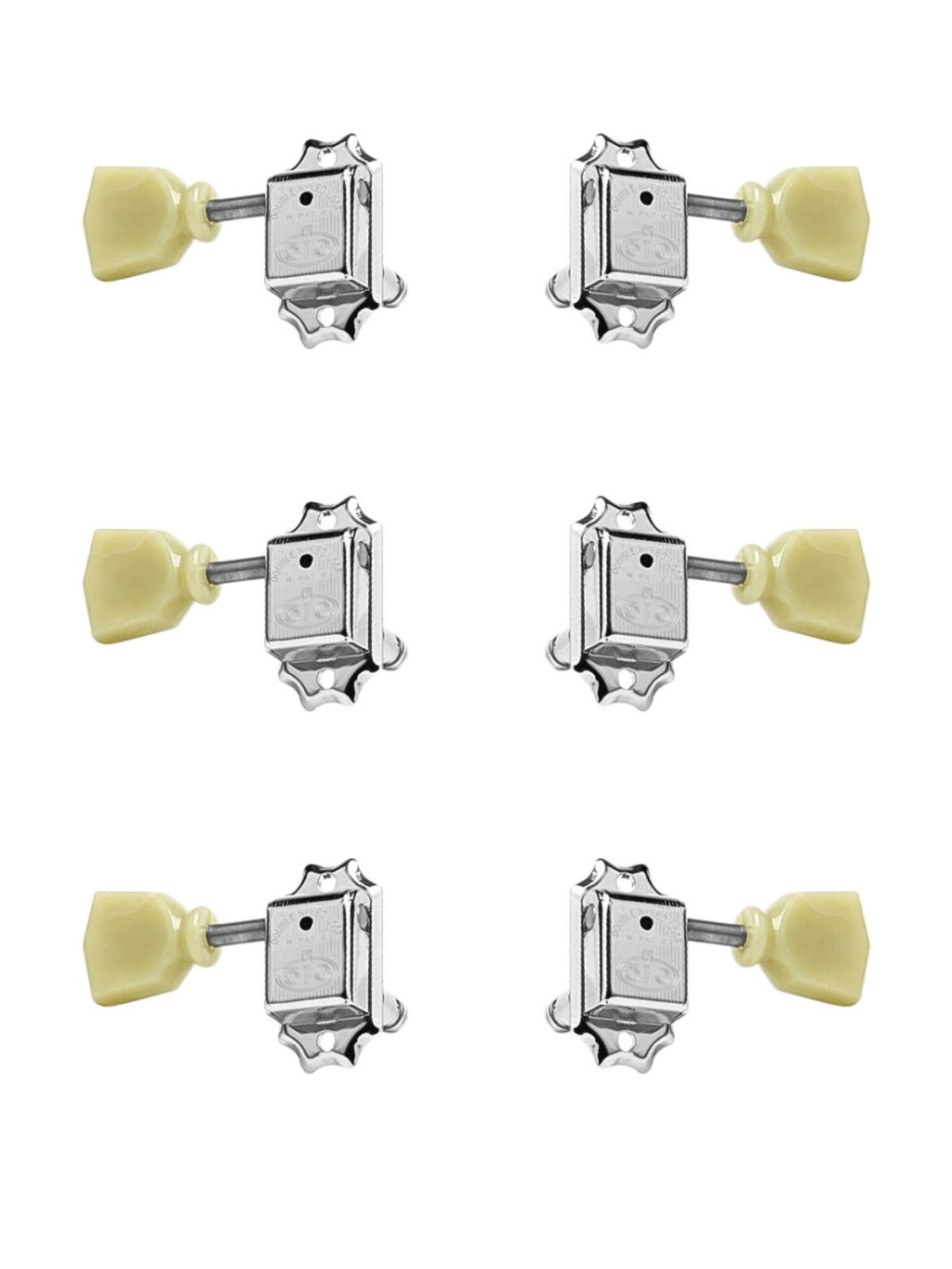 SD510-HAPM-SL-N-L3+R3 Колки для гитары 3+3, локовые, никель, Gotoh